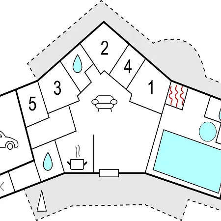 Σπίτι διακοπών Five-bedroom Holiday In Blåvand